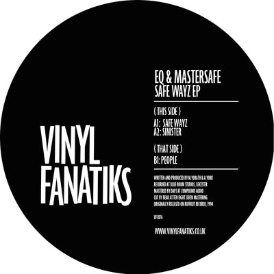 EQ & Mastersafe - Safe Wayz EP - VFS076 - BLACK VINYL