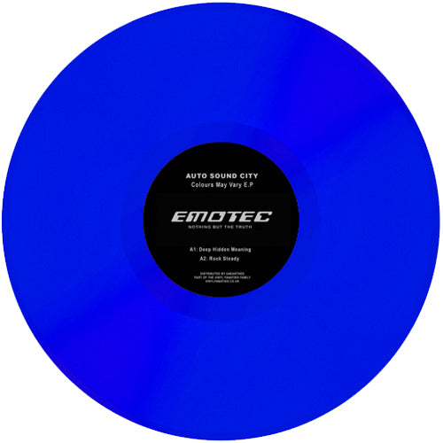MONTHLY BONUS - Auto Sound City - Colours May Vary EP - EMOTEC003 (12" Vinyl & Digital WAVs)