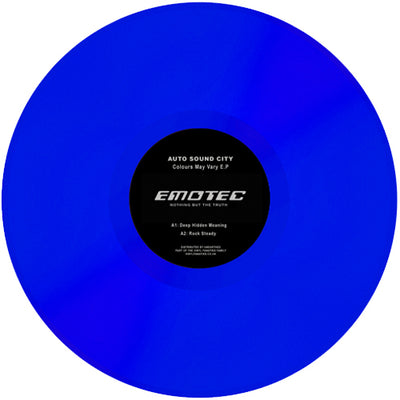 Auto Sound City - Colours May Vary EP - EMOTEC003 (12" Vinyl & Digital WAVs)