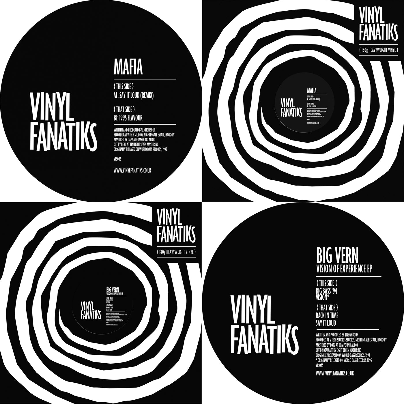 The DJ Vern Bundle - Say It Loud (Remix)/1995 Flavour 12" & The Vision Of Experience EP- VFS085/VFS045