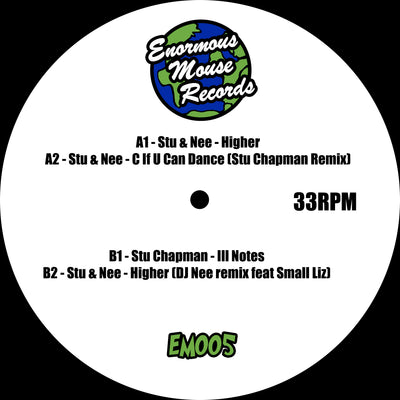 Stu & Nee / Stu Chapman - The Higher EP - Enormous Mouse (EM-VFS005)