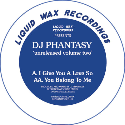 SIGNED & NUMBERED - DJ Phantasy – Unreleased Volume Two - HAN023