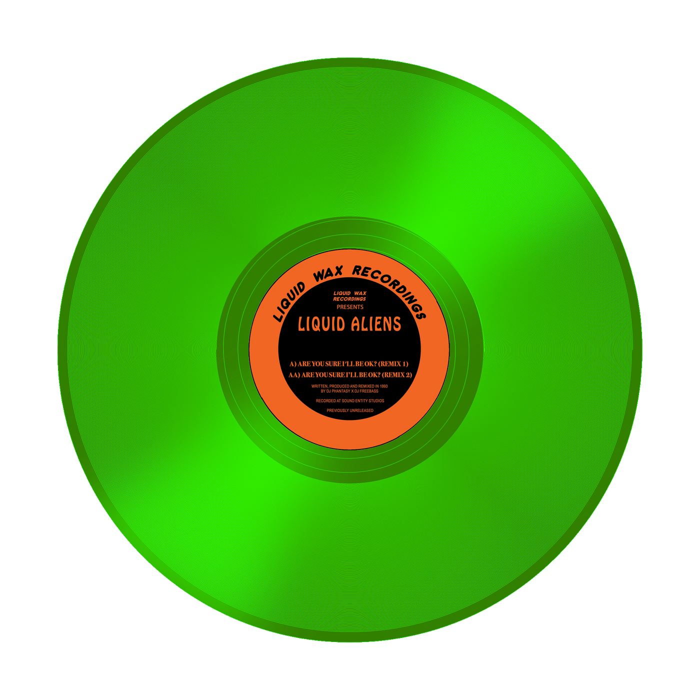 Liquid Aliens - Are You Sure I'll Be OK? - Remixes - (RED, YELLOW & GREEN VINYL OPTIONS) - HAN031