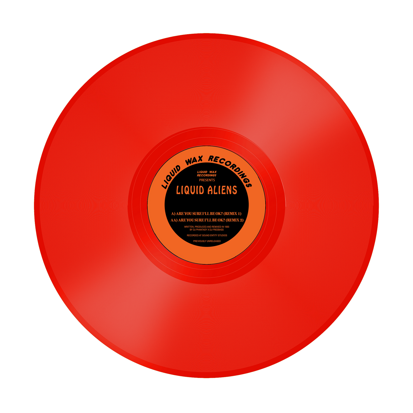 Liquid Aliens - Are You Sure I'll Be OK? - Remixes - (RED, YELLOW & GREEN VINYL OPTIONS) - HAN031