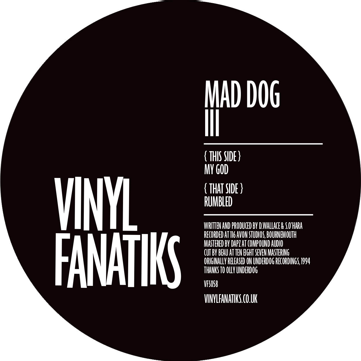Mad Dog 3 - My God/Rumbled - VFS058