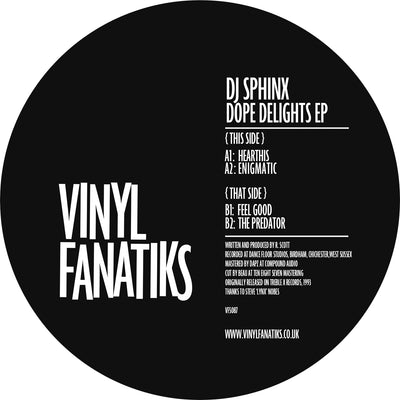 DJ Sphinx - Dope Delights EP - VFS087 - BLACK VINYL
