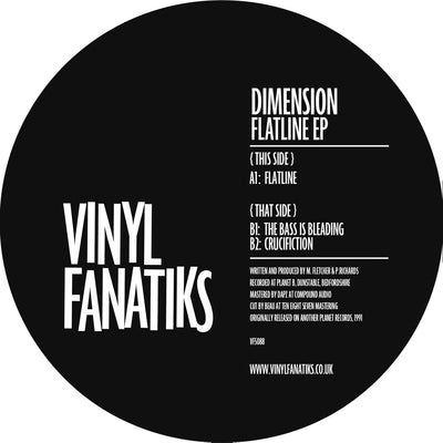 Dimension - Flatline EP - VFS088 - BLACK VINYL & FLYER