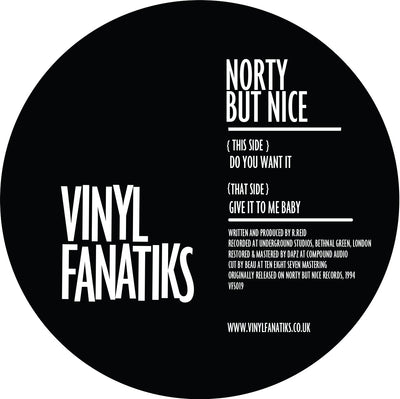 Norty But Nice - Do You Want It/Give It To Me Baby – VFS019 - ORANGE VINYL