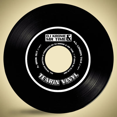 Krome & Time – Brok Out/London Talk 7″ – Black Vinyl – Dinked Centre – TV-VFS45-001