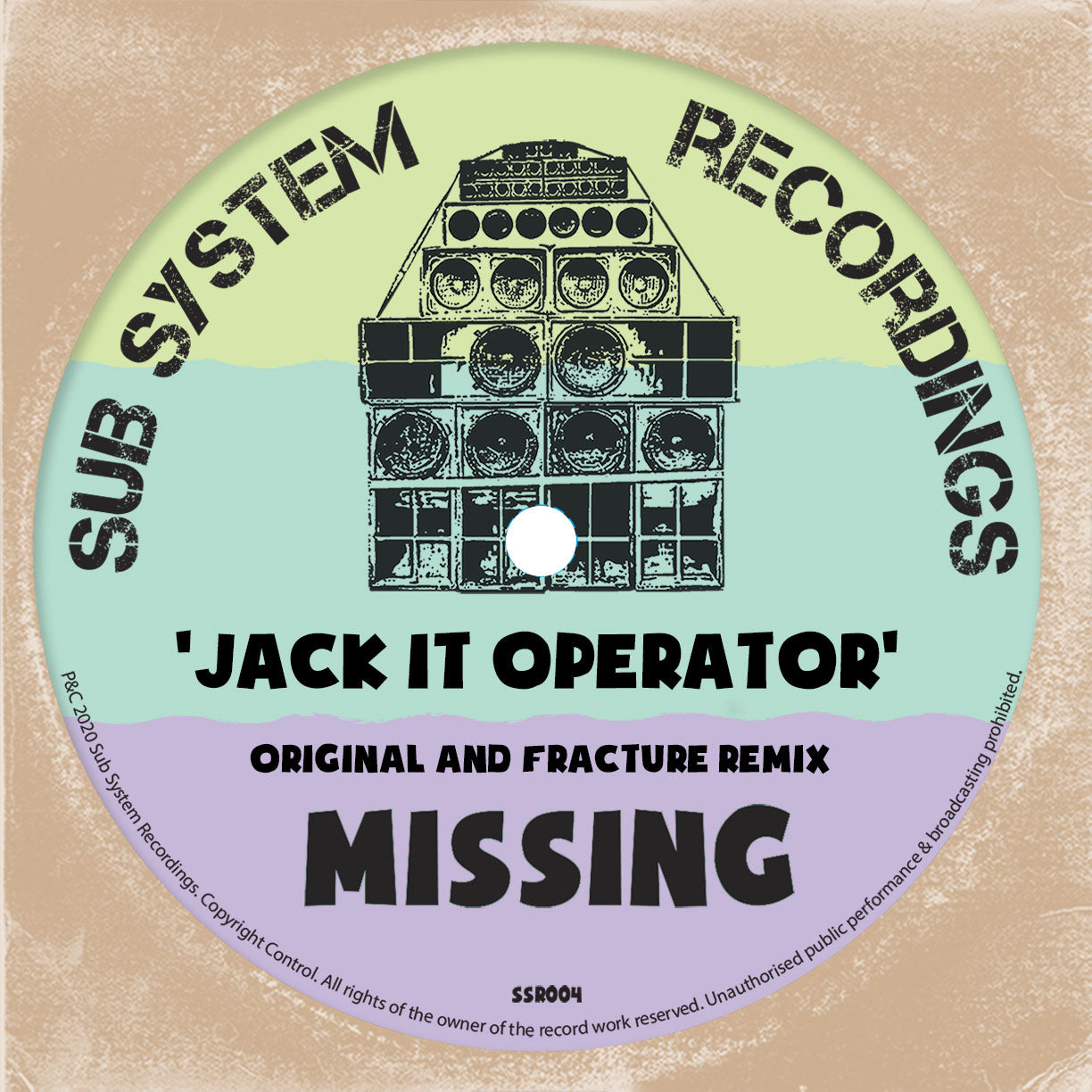 Missing & Fracture – Jack It Operator/ Fracture Remix 10″ – SSR004 (Digital)
