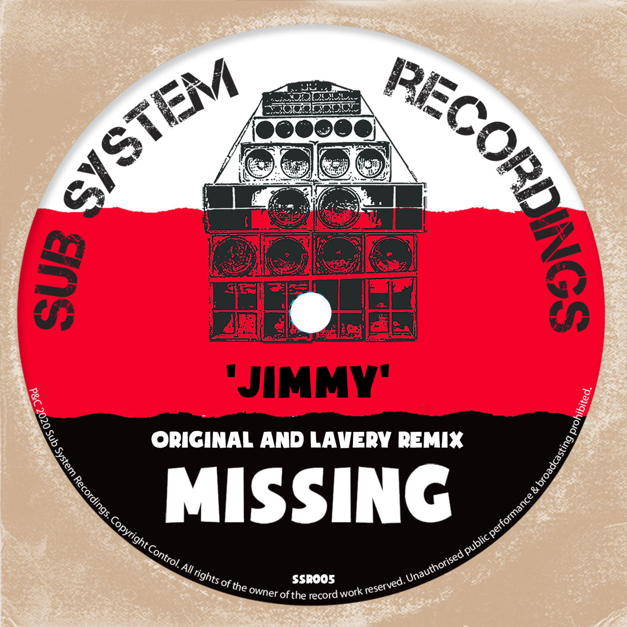 Missing & Lavery – Jimmy/Lavery’s 93 Remix 10″ – SSR005 (Digital)