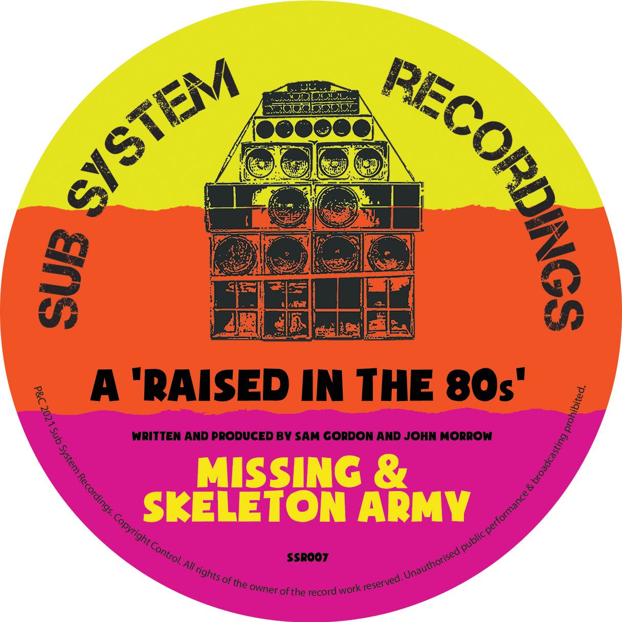 Missing & Skeleton Army – Raised In The ‘80’s/Tim Reaper Remix 10″ – SSR007 (Digital)