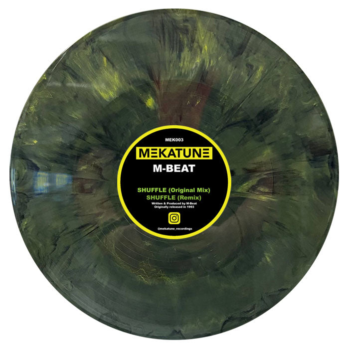 M-Beat – Shuffle (Original Mix)/Shuffle (Remix) – Mega Marbled Vinyl – MEK003