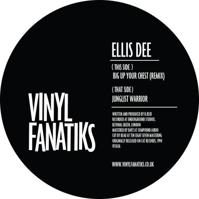 Ellis Dee – Big Up Your Chest (Remix)/Junglist Warrior 12″ – VFS026 (Black Vinyl)