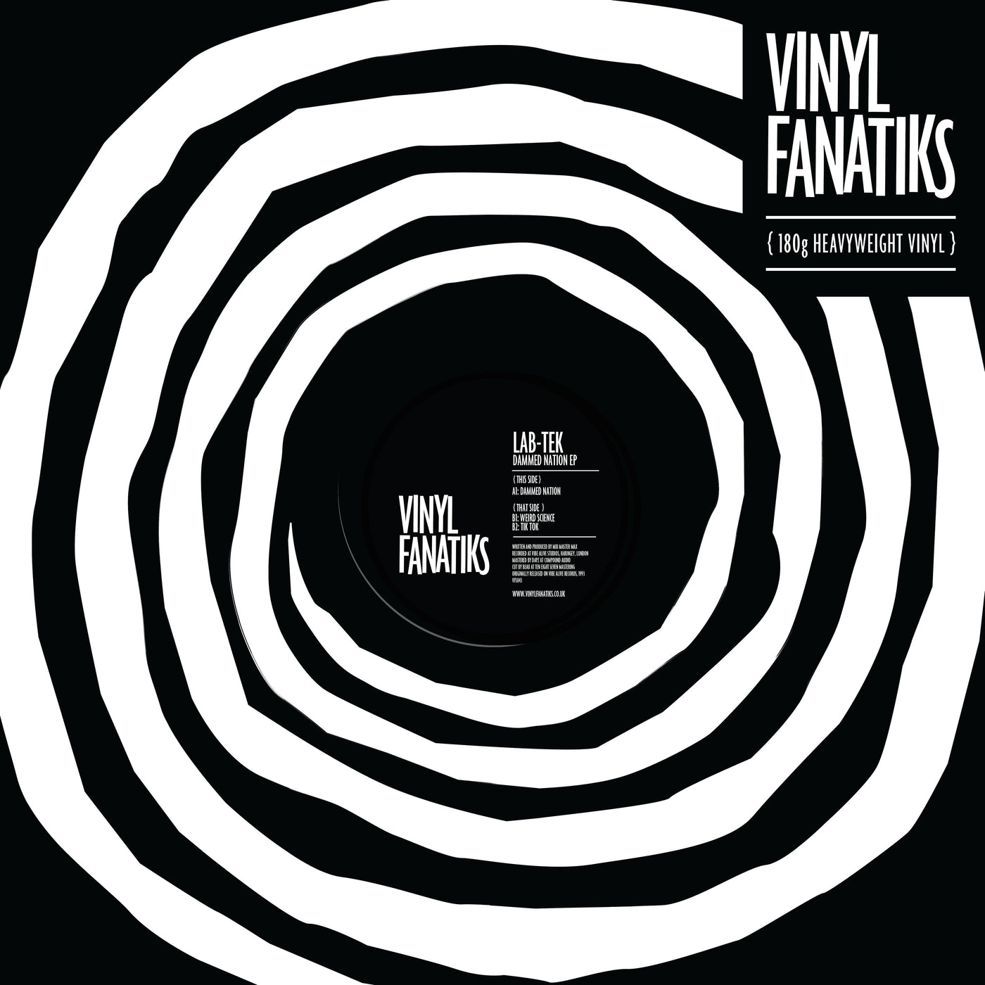 *SIGNED* Lab-Tek – Dammed Nation EP – VFS043 (Galatik Grey Vinyl)