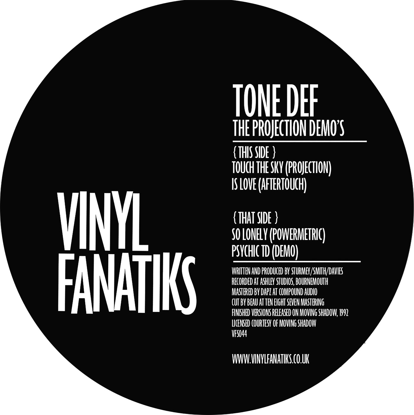 Tone Def – The Projection Demo’s EP – VFS044