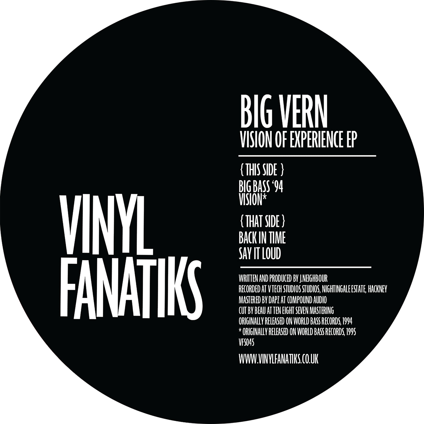 Big Vern – Vision Of Experience EP – VFS045