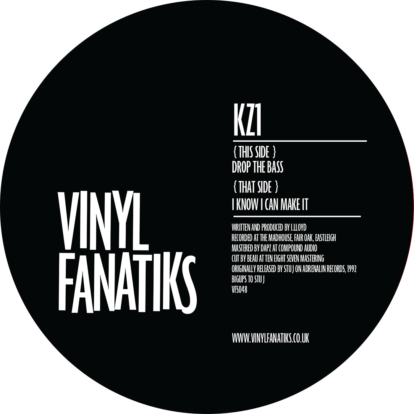 KZ1 – I Know I Can Make It/Drop The Bass 12″ – VFS048