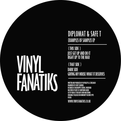 * SIGNED * Diplomat & Safe T - Examples Of Samples EP - VFS055